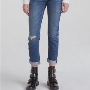 HP 🎉 rag & bone Dre distressed java blue slim jean 26